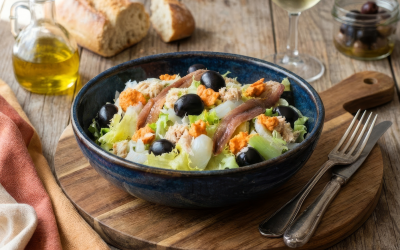 Ensalada de escarola Cuadraspania estilo Xató