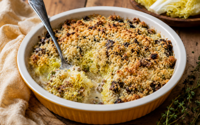 Escarola Cuadraspania gratinada al horno