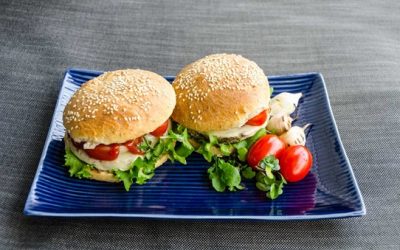 Hamburguesa de ternera con escarola