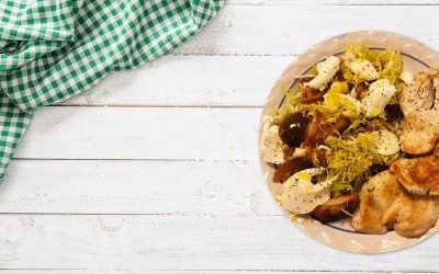 Pechuga de pollo con ensalada de escarola