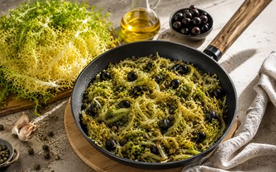 Escarola Cuadraspania a la napolitana en sartén
